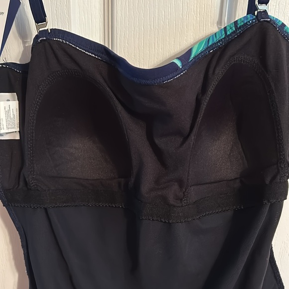 𝅺NWT Gabor Navy Bandeau Maillot swimsuit Size 14 - Picture 7 of 12
